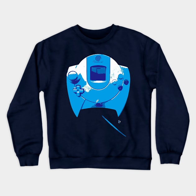 Vintage controller Crewneck Sweatshirt by E-Maniak